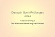 Deutsch Gymi-Prüfungen 2011 Aufbautraining 6 Die Ratsversammlung der Ratten