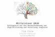 Mittelstand 2020 Erfolgreich auf die Herausforderung von Digitalisierung und Vernetzung reagieren Tim Cole Internet-Publizist Salzburg/München