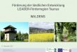 Regionalmanagement Taunus info@regionalmanagement-taunus.de Förderung der ländlichen Entwicklung LEADER-Förderregion Taunus WALDEMS 17. November 2015
