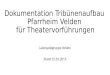 Dokumentation Tribünenaufbau Pfarrheim Velden für Theatervorführungen Laienspielgruppe Velden Stand 31.10.2015
