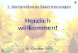 7. Seniorenforum Stadt Kenzingen Herzlich willkommen! 20. Oktober 2015