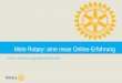 Mein Rotary: eine neue Online-Erfahrung 
