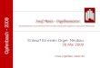 Opfenbach - 2009 Entwurf für einen Orgel- Neubau 26.Mai 2009 Handwerksbetrieb mit persönlichem Profil und dem umfassenden Angebot zur klassischen Pfeifenorgel