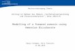 Masterstudiengang Chemie Vortrag im Rahmen des Moduls „Verfahrensentwicklung und Prozesssimulation“, WiSe 2014/15 Modelling of a forward osmosis using