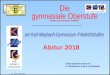 Oberstufenberater /in H. Buhmann und P. Kalmbach Abitur 2018 NGVO ab Schuljahr 2008/09