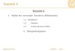 Mathematik FOS 12 Statistik II · Seite 1 Statistik II 1. Maße der zentralen Tendenz (Mittelwerte) 1.1 Modalwert 1.2 Median 1.3 Arithmetisches Mittel 2