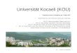 Universität Kocaeli (KOU) Gespräch unserer Delegation am 5. März 2007 Teilnehmerinnen und Teilnehmer seitens der Universität: Prof. Dr. Sezer Konsuoğlou,