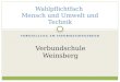 VORSTELLUNG AM INFORMATIONSABEND Wahlpflichtfach Mensch und Umwelt und Technik Verbundschule Weinsberg