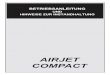 Airjet compact bedienungsanleitung