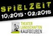Spielzeitheft Theaterlandschaften 10/2015 - 02/2016