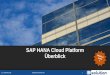 SAP HANA Cloud Platform – Überblick