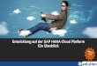 Entwicklung auf der SAP HANA Cloud Platform - Ein Überblick