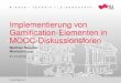 Implementierung von Gamification-Elementen in MOOC-Diskussionsforen