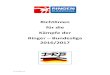 Richtlinien für die Kämpfe der Ringer – Bundesliga 2016/2017