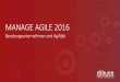 Beratungsunternehmen und Agilität - Manage Agile 2016