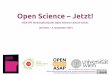 Open Science - Jetzt