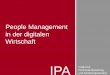 People Management  in der digitalen Wirtschaft