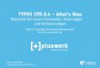 TYPO3 CMS 8.4 - Die Neuerungen - pluswerk