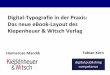 Gestaltung und Typografie für eBooks: Das neue eBook-Layout des Kiepenheuer & Witsch Verlag