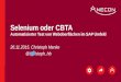 Selenium oder CBTA - Automatisierter Test von Weboberflächen im SAP Umfeld
