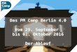 PM CAMP BERLIN 4.0 - Der Ablauf