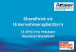 SharePoint als Unternehmensplattform