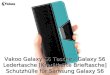 Galaxy S6 Hülle, Vakoo Galaxy S6 Handyhülle im Buchstyle Premium Kunstleder Tasche Flip Case Multifunktionale Etui Schutz Hülle für Samsung Galaxy S6 / Galaxy S6 Duos (Schwarz)