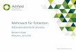 Mehrwert für Patienten, Patientenzentrierte Services, Ashfield Germany