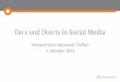 Do's und Don'ts in Social Media