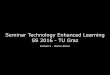 Seminar "Technology Enhanced Learning" - Einheit 2