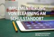 Implementierung von E-learning am Schulstandort