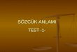 Szck Anlam Test 2