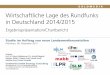 Wirtschaftliche Lage des Rundfunks in Deutschland 2014/2015