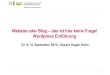 Wordpress Praxisseminar HW Berlin