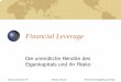 Financial Leverage - · PDF fileFinanzwirtschaft VII Matthias Paesel Hochschule Magdeburg-Stendal Was besagt der Leverage-Effekt? Der Leverage-Effekt, auch als Hebelwirkung bekannt,