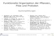 Funktionelle Organisation der Pflanzen, Pilze und · PDF file• Weiler, E., Nover, L. 2008, 11. Auflage. Allgemeine und molekulare Botanik. Thieme Verlag ... 2006, Biologie der Pflanzen