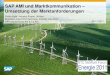 SAP AMI und Marktkommunikation Umsetzung der ... · PDF fileOptimierung der Massen-Kommunikation mit EHP6 Referenzprojekte Diverse Piloten zum technischen AMI Rollout mit verschiedenen