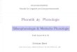 Phonetik k Phonologie - Arbeitsbereichecebert/teaching/05phon/folien11.pdf · Das CV-Modell 23. Die Unterscheidung zwischen leichten und schweren Silben wurde bislang über die Silbenkonstituente