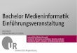 Bachelor Medieninformatik Einführ · PDF filemodul Mathematische Grundlagen Praktische ... MEI-M01.2 Ü Einführung in das ... MEI-M04.3 Ü+P Multimedia Engineering mit begleitendem