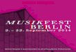 Magazin Musikfest Berlin 2014 - Berliner · PDF fileGrundlagenschrift „Grand traité d’instrumentation et d’orchestration modernes“ – die er auf Alexander von Humboldts Vorschlag