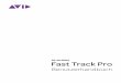 Fast Track Pro Benutzerhandbuch - · PDF file1 1 › Einführung Vielen Dank, dass Sie sich für Fast Track Pro von M-Audio entschieden haben! Das professionelle, portable Audio/MIDI-Interface