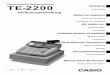 TE - 2200 Einleitung - CASIOsupport.casio.com/de/manual/006/TE-2200_DE.pdf · Registrieren von zurückgegebenen Artikeln im REG-Modus.....47. Einleitung und Inhalt TE-2200 Bedienungsanleitung