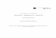 Lineare Algebra I und II - Uni Ulm Aktuelles · PDF fileVorabskript zur Vorlesung Lineare Algebra I und II Wintersemester 2011/ 12 Sommersemester 2012 Prof. Dr. Helmut Maier Dipl.-Math