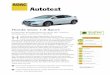 Autotest - ADAC: Allgemeiner Deutscher Automobil-Club · PDF fileAutotest Honda Civic 1.8 Sport Fünftürige Schräghecklimousine der unteren Mittelklasse (104 kW / 140 PS) onda bietet
