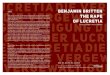 Benjamin Britten - hfm. · PDF fileBenjamin Britten: The Rape of Lucretia Oper in zwei Akten Libretto: Ronald Duncan Male Chorus Taek-Sung Kwon Female Chorus Sophie Freund (15. + 17