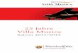 25 Jahre Villa Musica · PDF fileKonstantin Heidrich,Violoncello Stipendiatinnen und Stipendiaten der Villa Musica Moderation: Sabine Fallenstein (SWR) ... „Happy Birthday,Villa