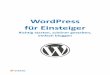 WordPress für Einsteiger - Bibelwahrheitsfinder · PDF fileMit WordPress Multisite kannst Du mehrere WordPress-Blogs über eine Installation zentral verwalten. Um die Funktion zu