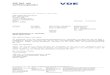 VDE Prüf- und Zertifizierungsinstitut - · PDF fileMerianstrasse 28 HRB 43618 BLZ 500 800 00 to DIN EN ISO/IEC 17020, 17021, ... 2012-08-01 924214-3972-0001 Auftrag Nr. Order No