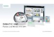 SIMATIC HMI - Siemens Deutschland · PDF fileFunktionserweiterung Comfort Panels und WinCC Runtime Advanced Neue Controls • Web Browser Anzeige • PDF Anzeige • Kamera Anzeige