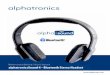 Bedienungsanleitung / User’s manual alphatronicsSound 4 ... · PDF file3 Danke für den Kauf des Bluetooth Headsets alphatronicsSound 4. Bitte lesen Sie vor dem Gebrauch die Bedienungsanleitung